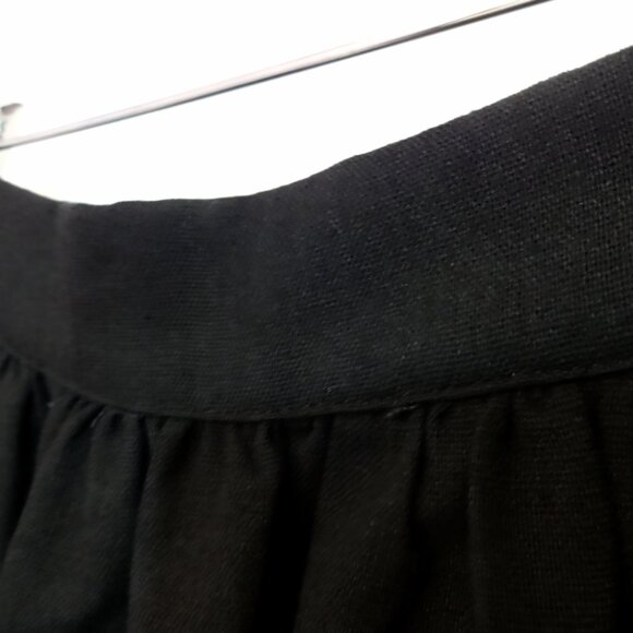 Black Cotton Cottagecore Midi Skirt - Picture 5 of 11